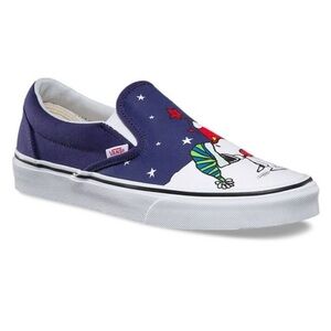 VANS Peanuts x Classic Slip-on Xmas Tree' slip on sneakers size 3.5